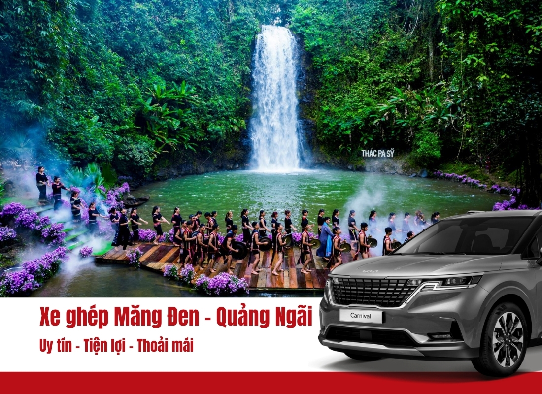 Xe ghép Quảng Ngãi đi Măng Đen