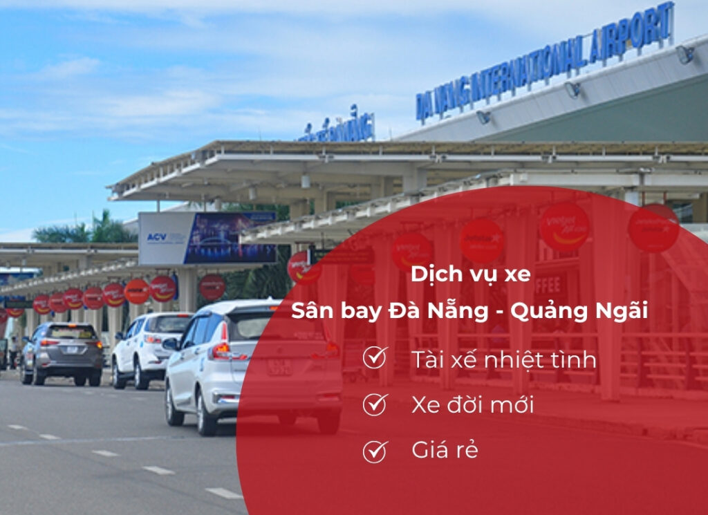 Xe sân bay Đà Nẵng về Quảng Ngãi